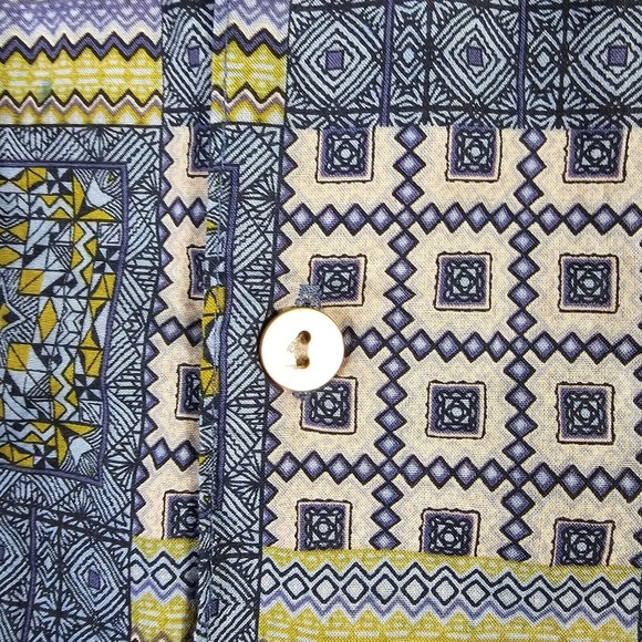 Tori Richard Mens Shirt M Blue Floral Short Sleeve Button Up Made in USA Beach - Picture 5 of 12